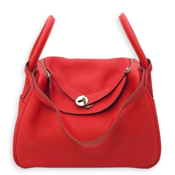 Lindy 30 Rouge Casaque in Clemence, Palladium hardware - Image 8