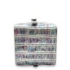 Square PM Rainbow Top Handle Bag in Alligator, Palladium hardware - Image 5