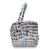 Square PM Rainbow Top Handle Bag in Alligator, Palladium hardware - Image 3