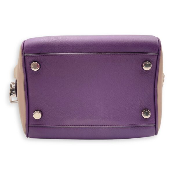 Milaris Purple Top Handle Bag in Calfskin, Silver hardware - Image 5