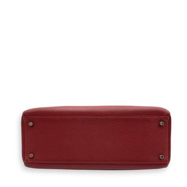 Kelly 35 Rouge H in Clemence, Palladium hardware - Image 5