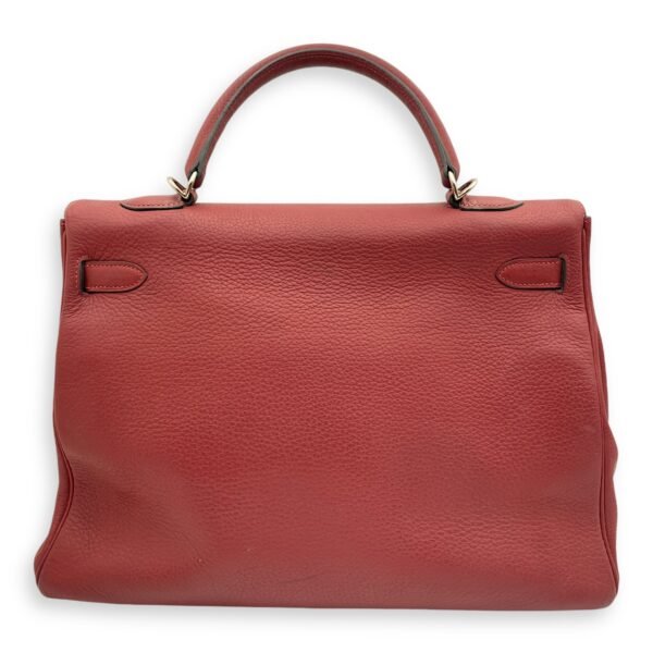 Kelly 35 Rouge H in Clemence, Palladium hardware - Image 2