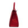 Kelly Sellier 32 Rouge Casaque in Epsom, Palladium hardware - Image 4