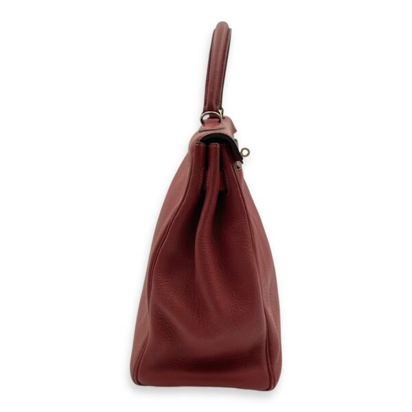 Kelly 35 Rouge H in Clemence, Palladium hardware - Image 3