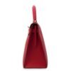 Kelly Sellier 32 Rouge Casaque in Epsom, Palladium hardware - Image 5