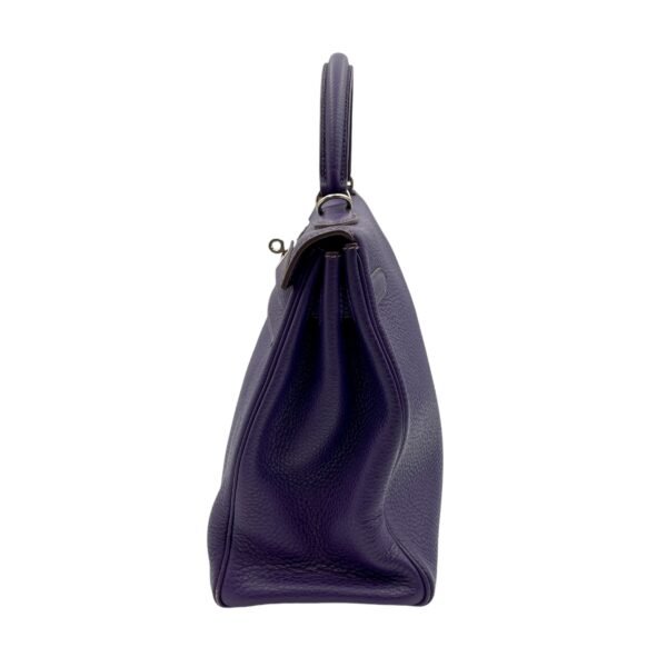 Kelly 32 Rose Pourpre in Togo, Palladium hardware - Image 4