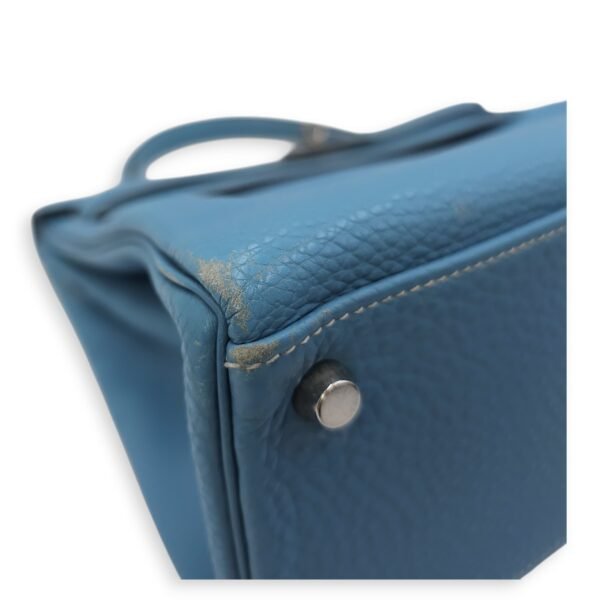 Kelly 32 Blue Jean in Togo, Palladium hardware - Image 10