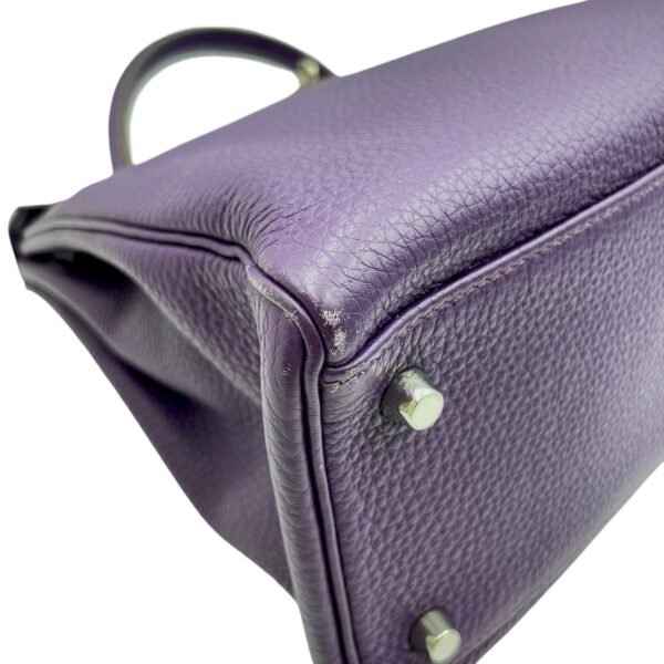 Kelly 32 Rose Pourpre in Togo, Palladium hardware - Image 7