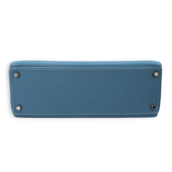 Kelly 32 Blue Jean in Togo, Palladium hardware - Image 8