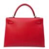 Kelly Sellier 32 Rouge Casaque in Epsom, Palladium hardware - Image 3