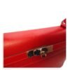 Kelly Sellier 32 Rouge Casaque in Epsom, Palladium hardware - Image 8