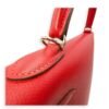 Kelly Sellier 32 Rouge Casaque in Epsom, Palladium hardware - Image 9