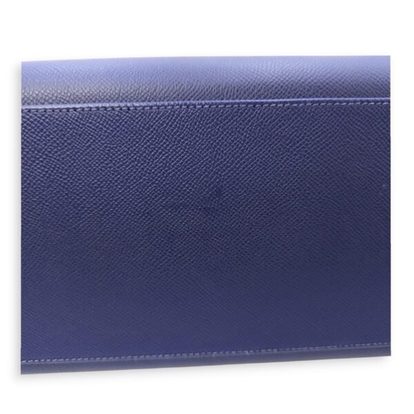 Kelly Sellier 40 Blue Sapphire in Epsom, Palladium hardware - Image 9