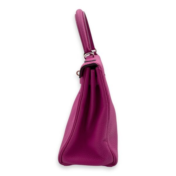 Kelly 25 Rose Pourpre in Togo, Palladium hardware - Image 4