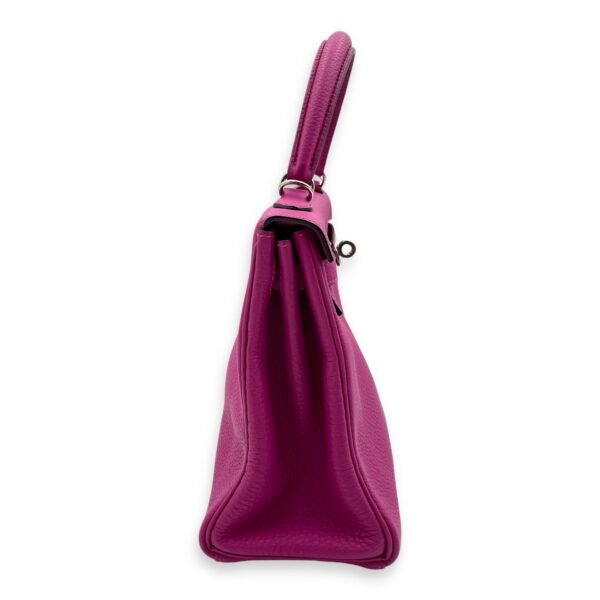 Kelly 25 Rose Pourpre in Togo, Palladium hardware - Image 3