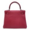 Kelly 25 Rouge Grenat in Togo, Palladium hardware - Image 2