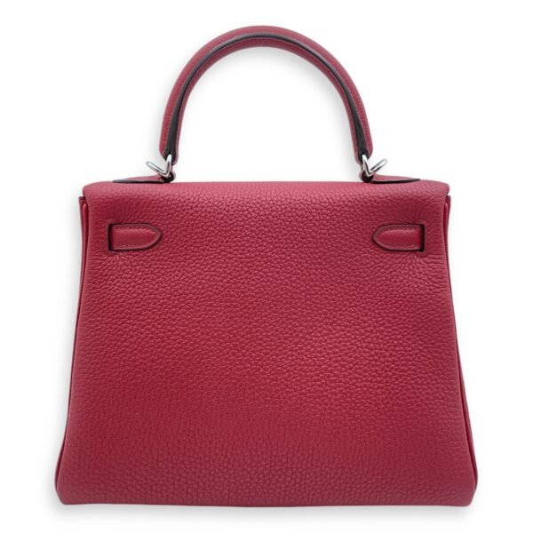 Kelly 25 Rouge Grenat in Togo, Palladium hardware - Image 2