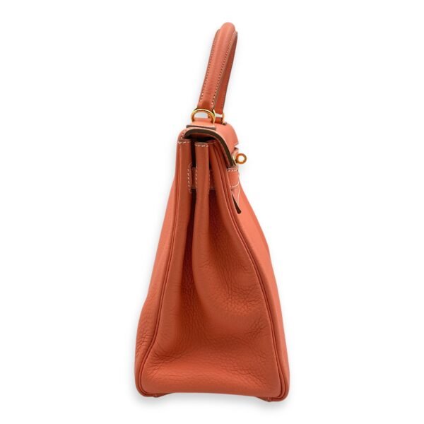 Kelly 32 Crevette in Clemence, Gold hardware - Image 3