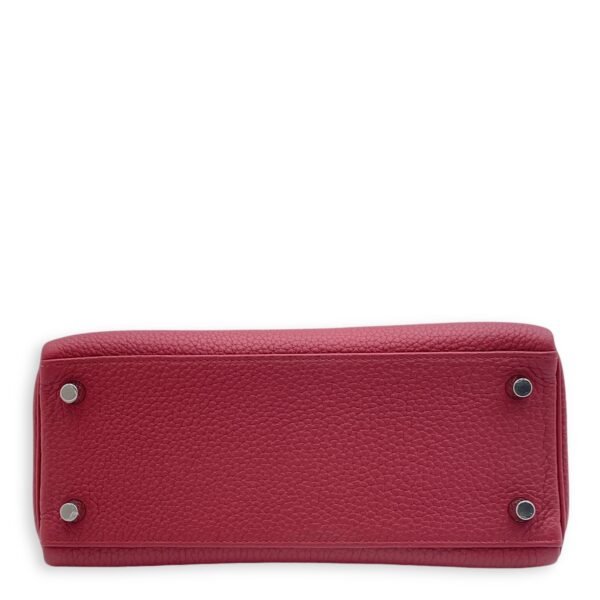 Kelly 25 Rouge Grenat in Togo, Palladium hardware - Image 5