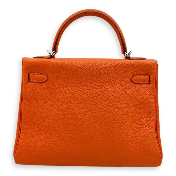 Kelly 32 Orange in Togo, Palladium hardware - Image 2