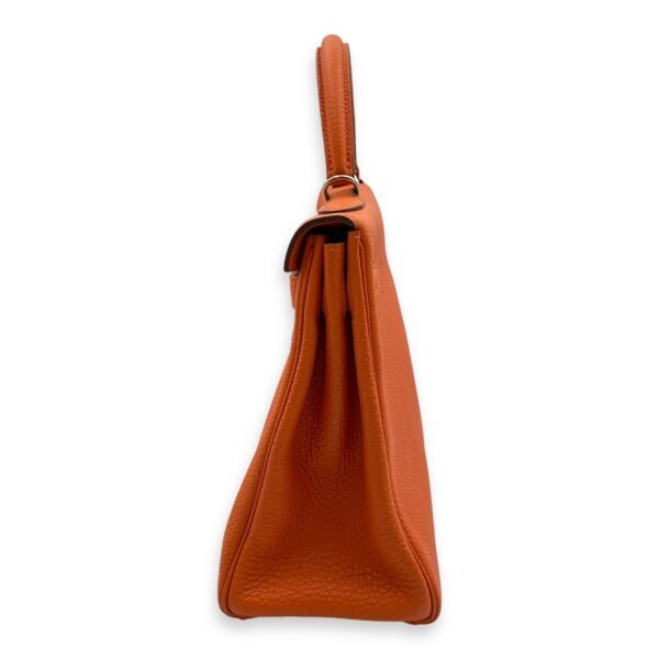 Kelly 32 Orange in Togo, Palladium hardware - Image 4