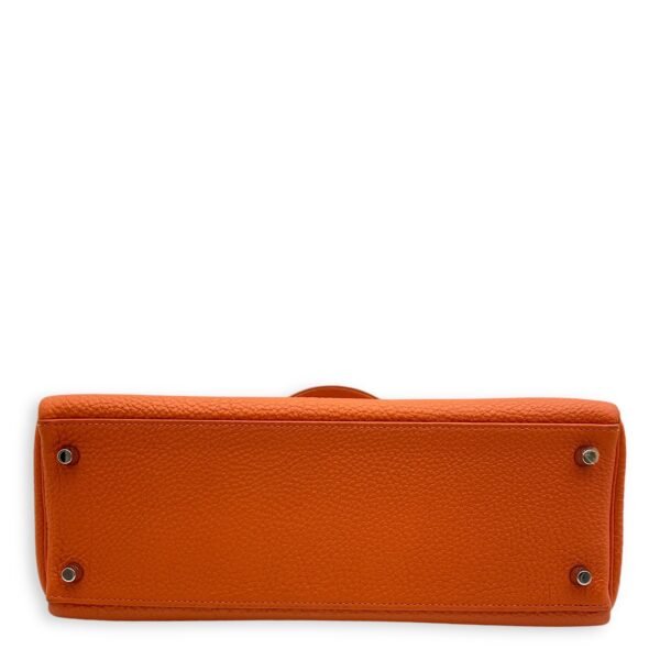 Kelly 32 Orange in Togo, Palladium hardware - Image 5