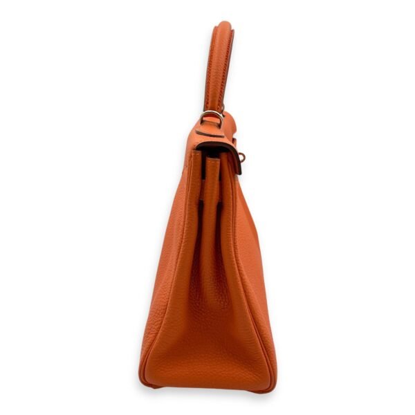 Kelly 32 Orange in Togo, Palladium hardware - Image 3