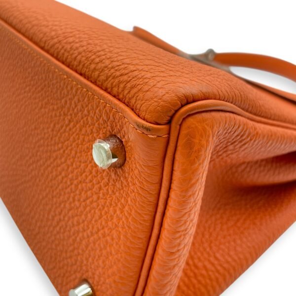 Kelly 32 Orange in Togo, Palladium hardware - Image 8