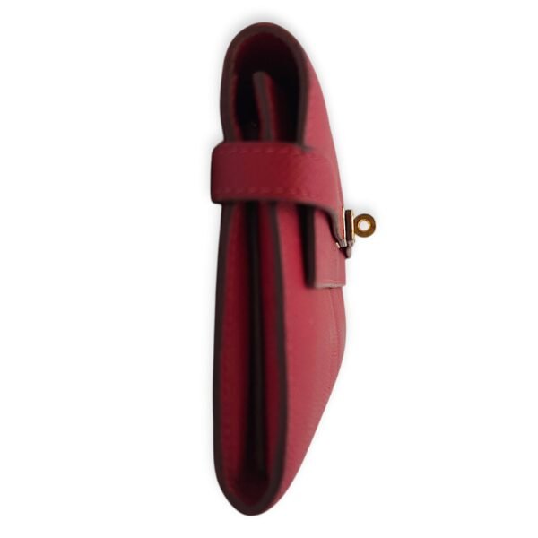 Kelly Long Rouge Casaque in Epsom, Gold hardware - Image 6