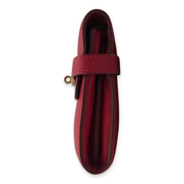 Kelly Long Rouge Casaque in Epsom, Gold hardware - Image 5