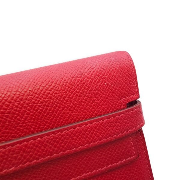 Kelly Long Rouge Casaque in Epsom, Gold hardware - Image 11