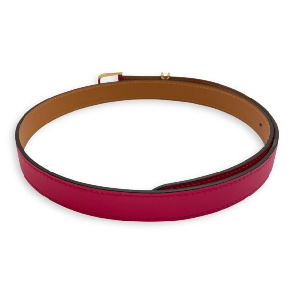 Mini Clou 75 Rose Mexico Belt in Swift, Gold hardware - Image 2