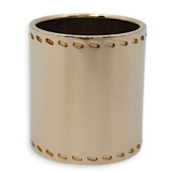 Stirrup Scarf Gold Ring in, Gold hardware - Image 2