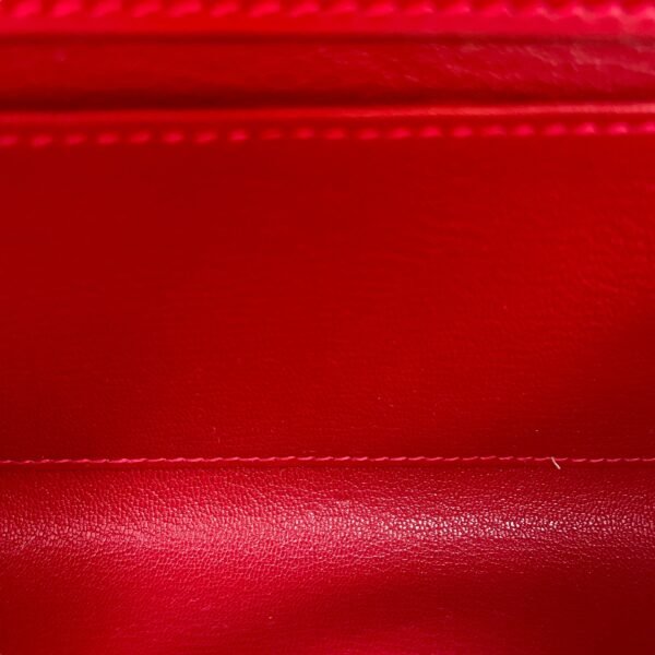 Medor Clutch Rouge Vif Clutch in Tadelakt, Gold hardware - Image 3