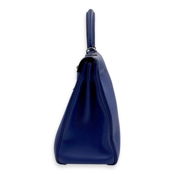 Kelly 32 Blue Electric in Togo, Palladium hardware - Image 4