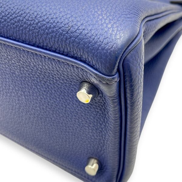 Kelly 32 Blue Electric in Togo, Palladium hardware - Image 8