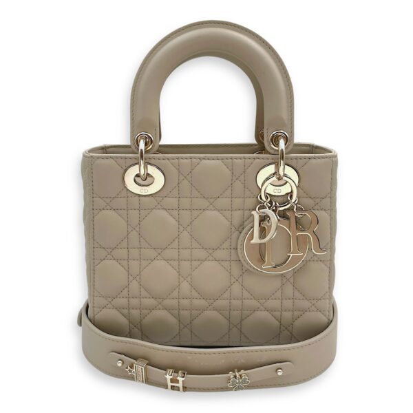 Lady Dior My ABCDior Small Beige Shoulder Bag in Lambskin, Gold hardware - Image 11