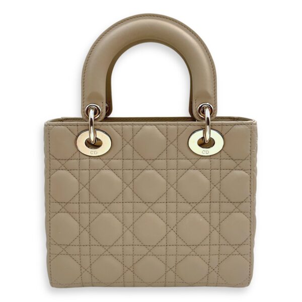 Lady Dior My ABCDior Small Beige Shoulder Bag in Lambskin, Gold hardware - Image 2