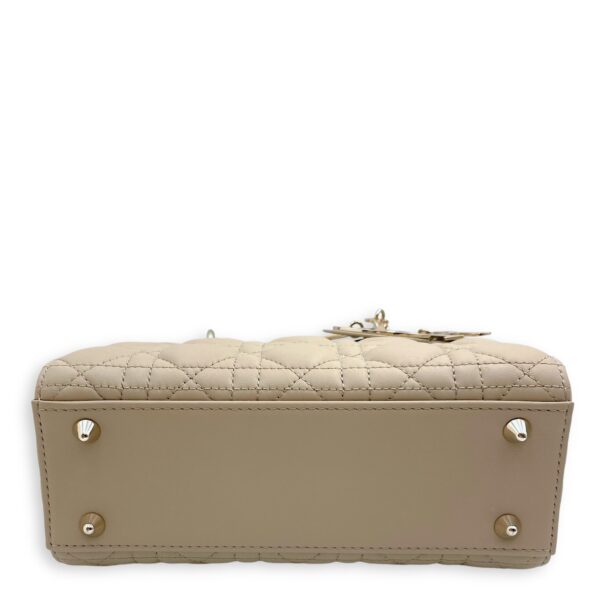 Lady Dior My ABCDior Small Beige Shoulder Bag in Lambskin, Gold hardware - Image 5