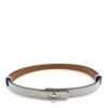 Kelly 18 Belt Blanc Belt in Epsom, Palladium hardware