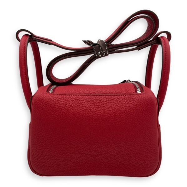 Lindy Mini Vermillon in Clemence, Palladium hardware - Image 2