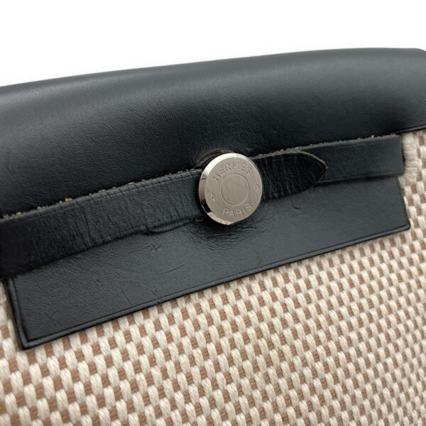 Herbag TPM 2 in 1 Black/Ecru in Toile/Vache hunter, Palladium hardware - Image 8