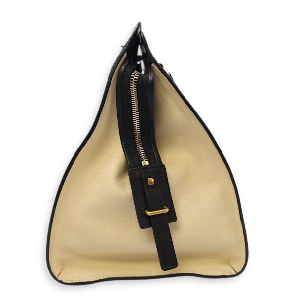 Chys Cabas 36x23x18cm Cream, beige, brown, black Top Handle Bag in Python, calf, Gold hardware - Image 4