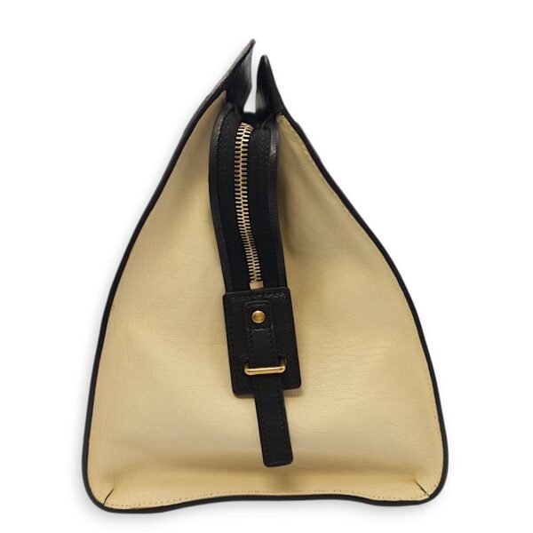 Chys Cabas 36x23x18cm Cream, beige, brown, black Top Handle Bag in Python, calf, Gold hardware - Image 3