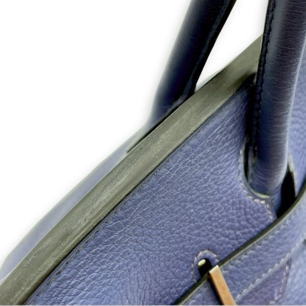 Birkin 30 Blue Brighton in Clemence, Palladium hardware - Image 7