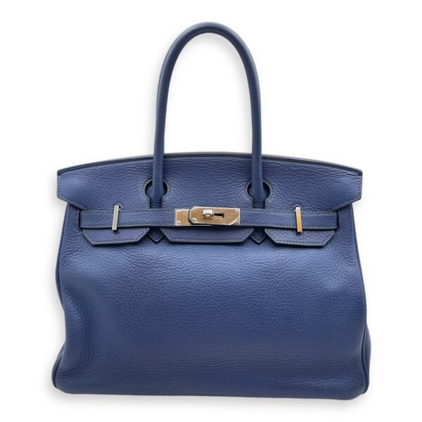 Birkin 30 Blue Brighton in Clemence, Palladium hardware