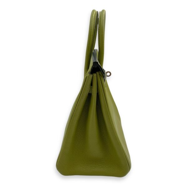 Birkin 25 Vert Anis in Chevre Mysore, Palladium hardware - Image 3