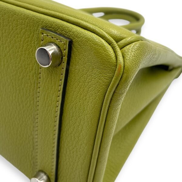 Birkin 25 Vert Anis in Chevre Mysore, Palladium hardware - Image 8