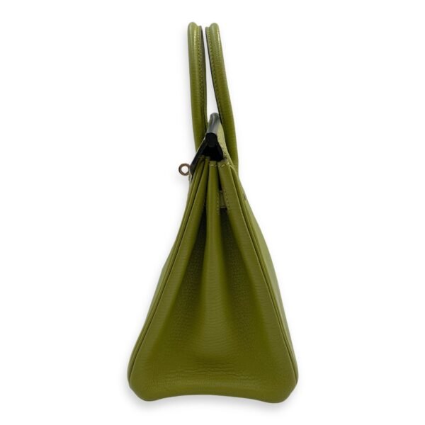 Birkin 25 Vert Anis in Chevre Mysore, Palladium hardware - Image 4
