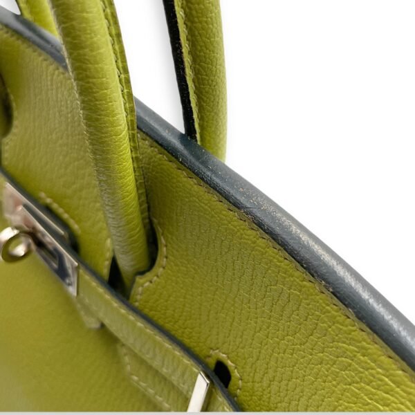 Birkin 25 Vert Anis in Chevre Mysore, Palladium hardware - Image 9